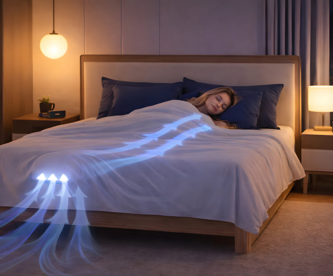 Компактний бездротовий вентилятор Fantail Bed Fan